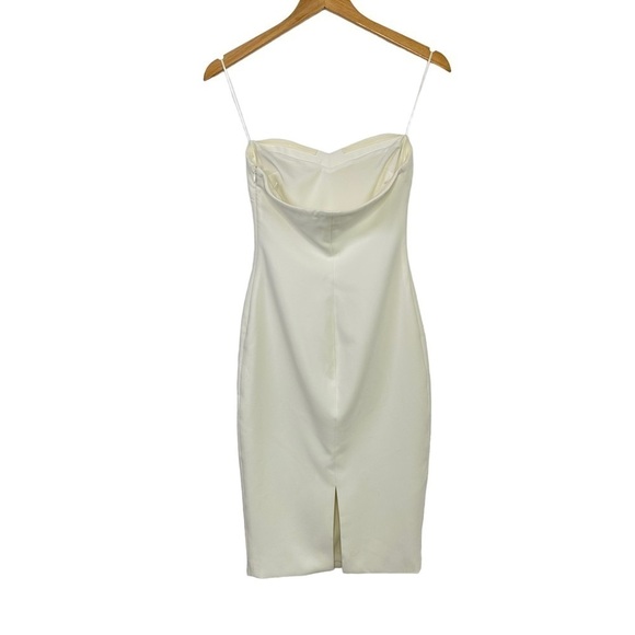 Likely Womens Laurens Strapless Bodycon Dress Sz 0 White Sweetheart Neckline - Picture 2 of 14